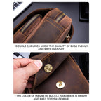 BUFF CAPTAIN 133 Men Leather Retro Shoulder Bag Diagonal Leather Bag, 133 – Wear-resistant, Leather