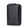 BUFF CAPTAIN 05 Head Layer Leather Card Bag Men Casual Leather Driver'S License Card Package – Wear-resistant, Leather Black