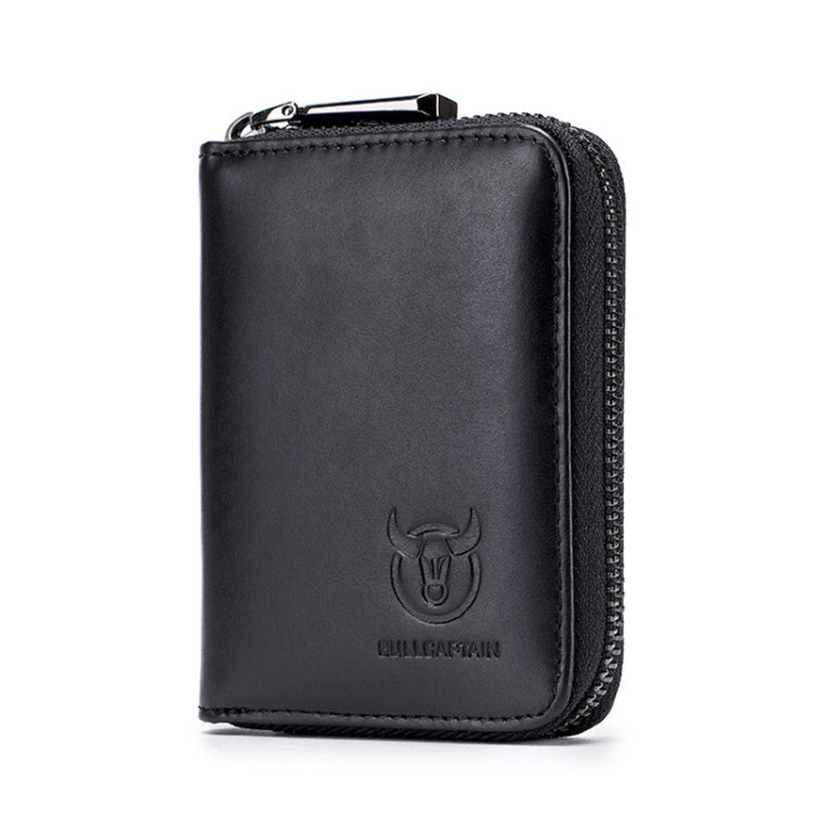BUFF CAPTAIN 05 Head Layer Leather Card Bag Men Casual Leather Driver'S License Card Package – Wear-resistant, Leather Black