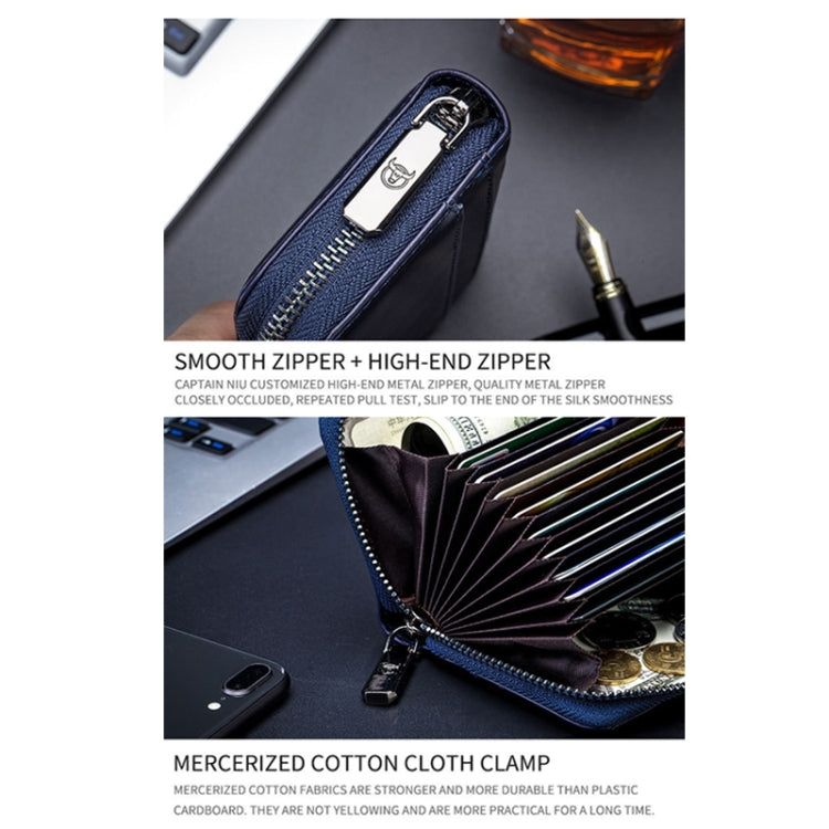 BUFF CAPTAIN 05 Head Layer Leather Card Bag Men Casual Leather Driver'S License Card Package – Wear-resistant, Leather