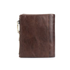 BUFF CAPTAIN 021 Leather Men Vertical Wallet Short Multi-Function Wallet