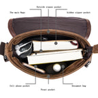 BUFF CAPTAIN 034 Men Leather Shoulder Bag Sports Outdoor First-Layer Cowhide Bag
