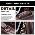 BUFF CAPTAIN 302 First-Layer Cowhide Men Casual Shoulder Bag Leather Retro Briefcase