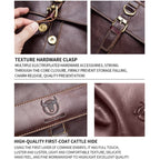 BUFF CAPTAIN 302 First-Layer Cowhide Men Casual Shoulder Bag Leather Retro Briefcase