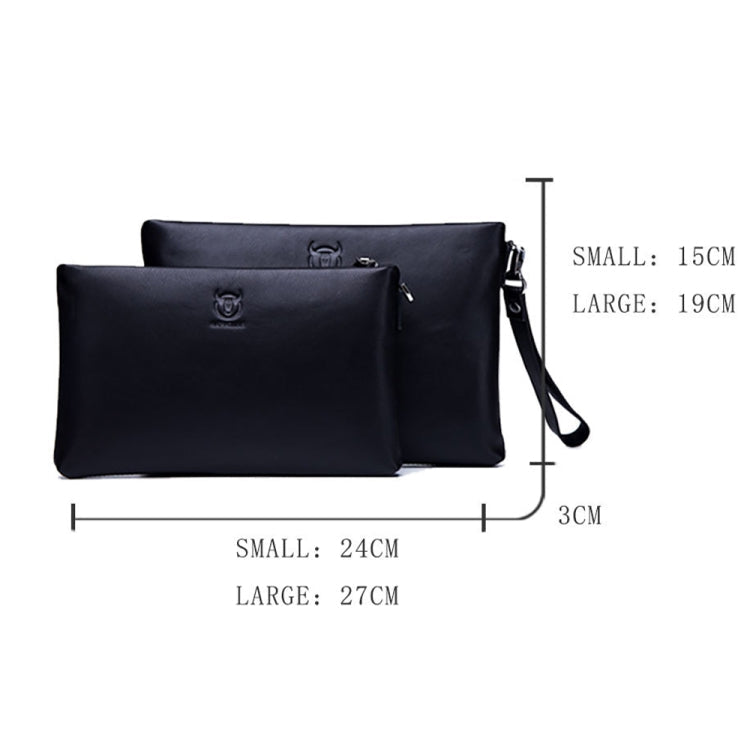 BULL CAPTAIN 446 Large-capacity Soft and Wear-resistant Leather Clutch Bag Business Wallet, Size:, S, L – Waterproof, Wear-resistant, Leather