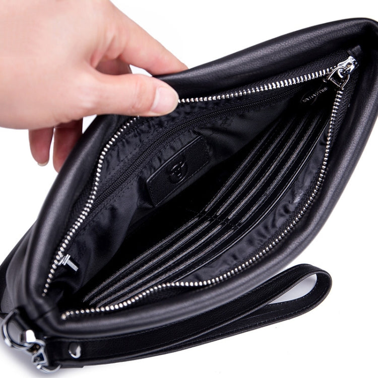 BULL CAPTAIN 446 Large-capacity Soft and Wear-resistant Leather Clutch Bag Business Wallet, Size:, S, L – Waterproof, Wear-resistant, Leather