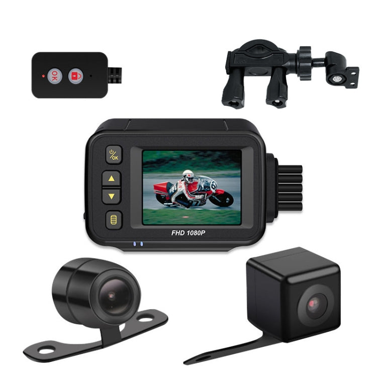 MT30 720P Waterproof Motorcycle Driving Recorder Locomotive Front And Rear Double Lens Recorder, MT30 MT30