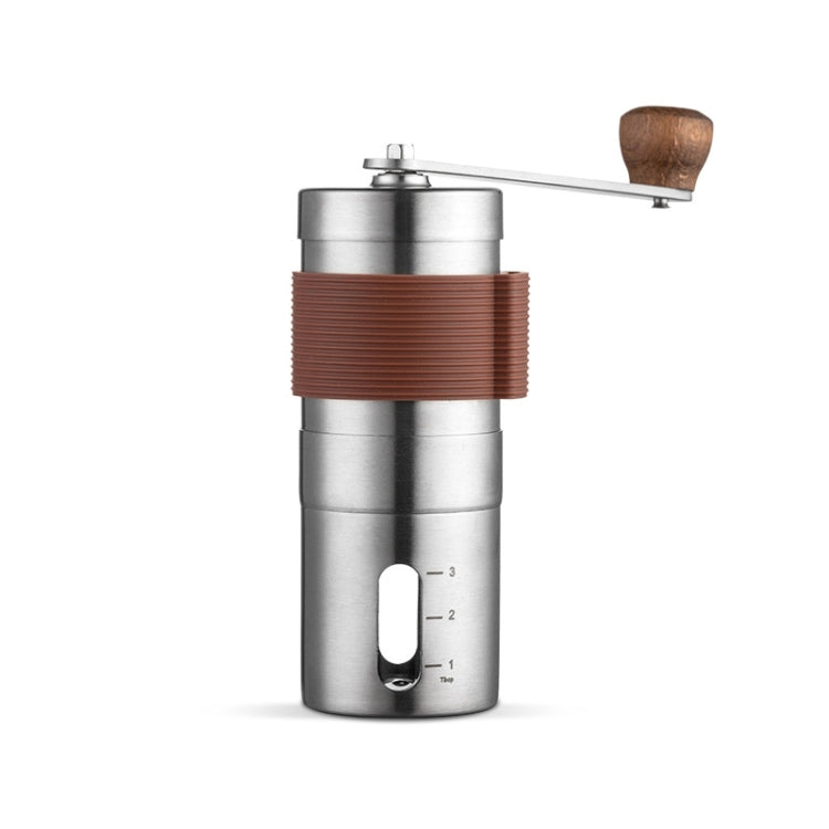 Portable Hand Crank Coffee Machine Stainless Steel Manual Grinder, Medium Medium