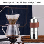 Portable Hand Crank Coffee Machine Stainless Steel Manual Grinder, Medium