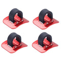 4 PCS Mountain Road Bicycle Hose Line Guide Adhesive Wire Seat Frame Cable Fixing C Buckle, Style:, Plastic Buckle, Aluminum Alloy Buckle – Aluminum Alloy Plastic Buckle Red