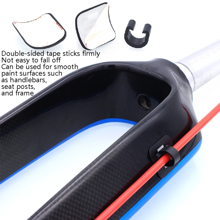 4 PCS Mountain Road Bicycle Hose Line Guide Adhesive Wire Seat Frame Cable Fixing C Buckle, Style:, Plastic Buckle, Aluminum Alloy Buckle – Aluminum Alloy