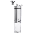 Household Stainless Steel Hand-Cranked Coffee Machine Grinder, Transparent Model, Stainless Steel Model Transparent Model