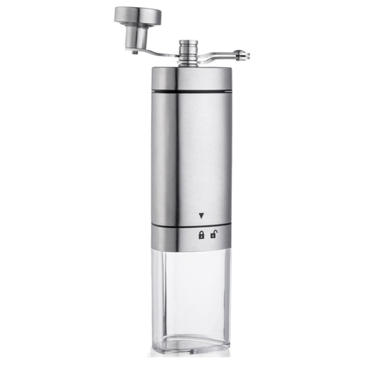 Household Stainless Steel Hand-Cranked Coffee Machine Grinder, Transparent Model, Stainless Steel Model Transparent Model