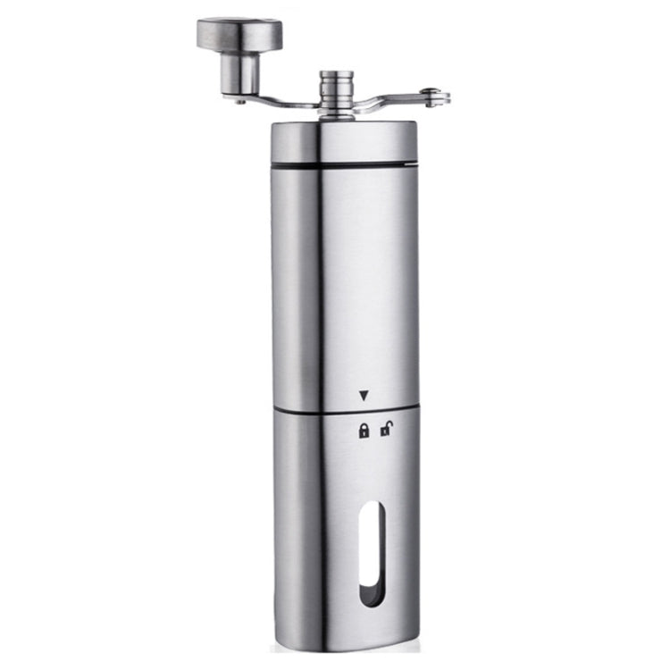 Household Stainless Steel Hand-Cranked Coffee Machine Grinder, Transparent Model, Stainless Steel Model – Durable Build, Easy to Use Stainless Steel Model