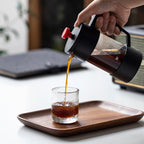 Household Hand Brewed Coffee French Filter Press Pot Glass Tea Maker, 350ml, 600ml, 1000ml