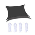 Outdoor Garden Sunshade Sail Waterproof Anti-UV Canopy, Size: 4m x 5m, 4m x 5m 4m x 5m Black