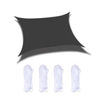 Outdoor Garden Sunshade Sail Waterproof Anti-UV Canopy, Size: 4m x 5m, 4m x 5m 4m x 5m Black