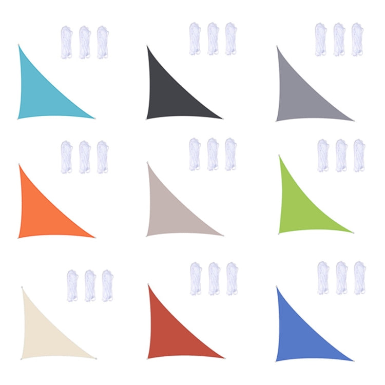 Triangle Outdoor Garden Sunshade Sail Waterproof Anti-UV Canopy, Size: 5m x 5m x 7.1m, 5m x 5m x 7.1m