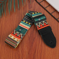 3 PCS Printed Ukulele Guitar Strap, Length: 85-135cm, National Style, Pink Panda, Yellow and Letter, Cartoon, Black White Gant, Blue Flash, Red Flame National Style