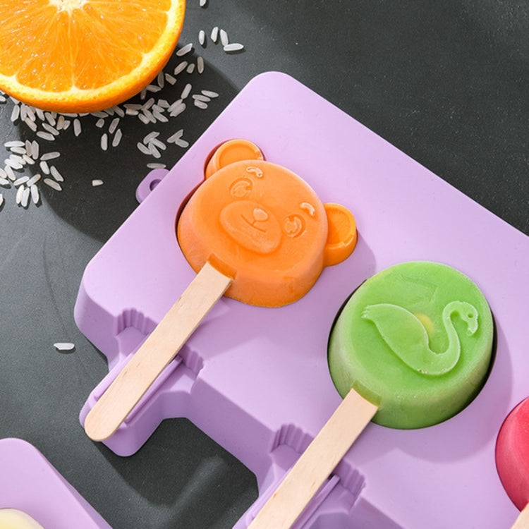Homemade Children Cute Silicone Cartoon Popsicle Ice Cream Mould, Large Fruit – Durable Build, Easy to Use