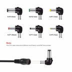 C5 3-12V 12W Adjustable Voltage Regulated Switch Power Supply Power Adapter Multifunction Charger With DC Tips, US Plug, UK Plug, EU Plug