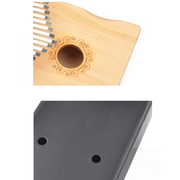 17-Tone Thumb Piano Kalimba Beginners Introduction Finger Piano, Brown, Brown Kit, Yellow, Yellow Kit, Wooden, Wooden Kit, Black, Black Kit – Durable Build, Easy to Use