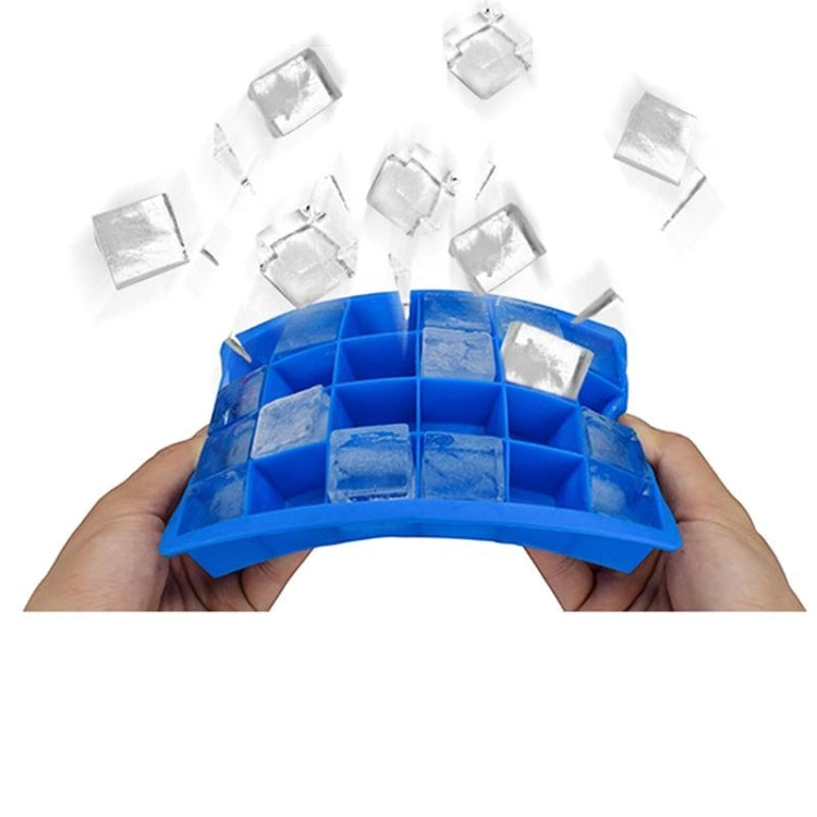 24 Grids Silicone Ice Cube Tray Molds Square Shape Ice Cube Maker Fruit Popsicle Ice Cream Mold, 24-Grid(Grass green), 24-Grid(Rose red)
