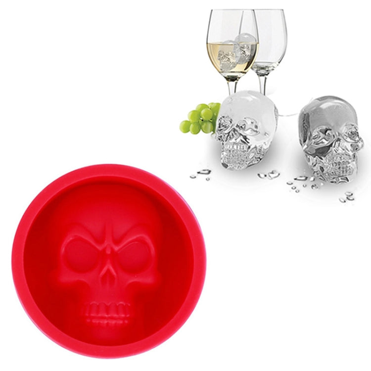 Kitchen Ice Box Food Grade Silicone Skull Ice Lattice Creative Whiskey Ice Ball Ice Mould, Cat Paw Shape(Red), Skull Shape(Blue), Skull ShapeGreen), Skull Shape(Orange) Cat Paw Shape(Red) Red