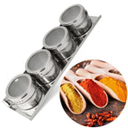 Stainless Steel Magnetic Kitchen Seasoning Cruet Set, Stainless Steel Seasoning Cruet Set Stainless Steel Seasoning Cruet Set