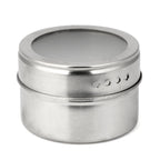 Stainless Steel Magnetic Kitchen Seasoning Cruet Set, Stainless Steel Seasoning Cruet Set