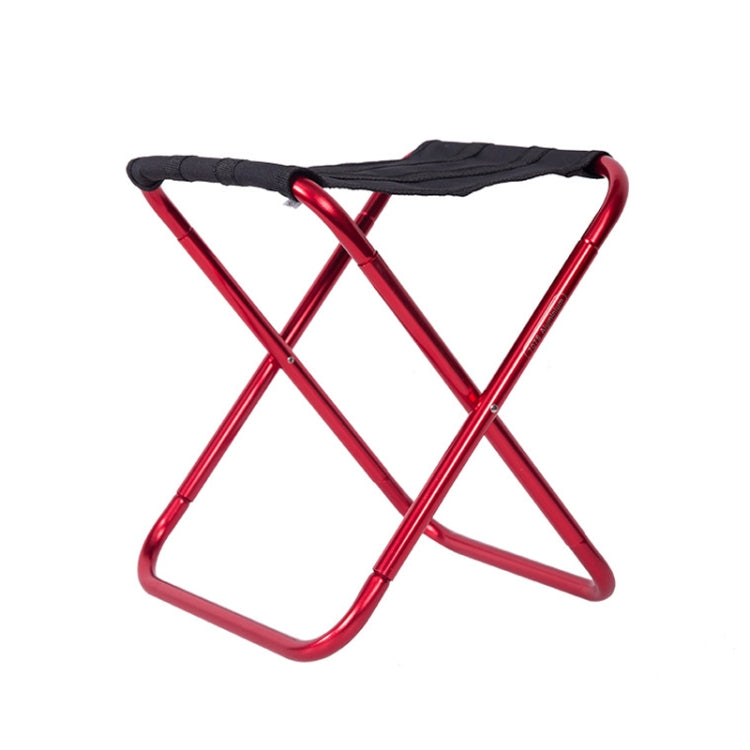 Outdoor Portable Camping Folding Chair 7075 Aluminum Alloy Fishing Barbecue Stool, Size: 24.5x22.5x27cm, Camping Folding Chair (Silver Gray), Camping Folding Chair (Gold), Camping Folding Chair (Red), Camping Folding Chair (Blue) – Wear-resistant,... Camping Folding Chair (Red) Red