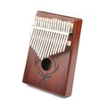 17-Tone Beginner Finger Piano Deer Head Kalimba Thumb Piano Coffee