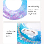 Sequins Starry Sky Mermaid Adult Swimming Ring Children Armpit Swimming Ring, Size: 70cm, 60cm, 70cm, 80cm, 90cm, 90cm (With Handle)