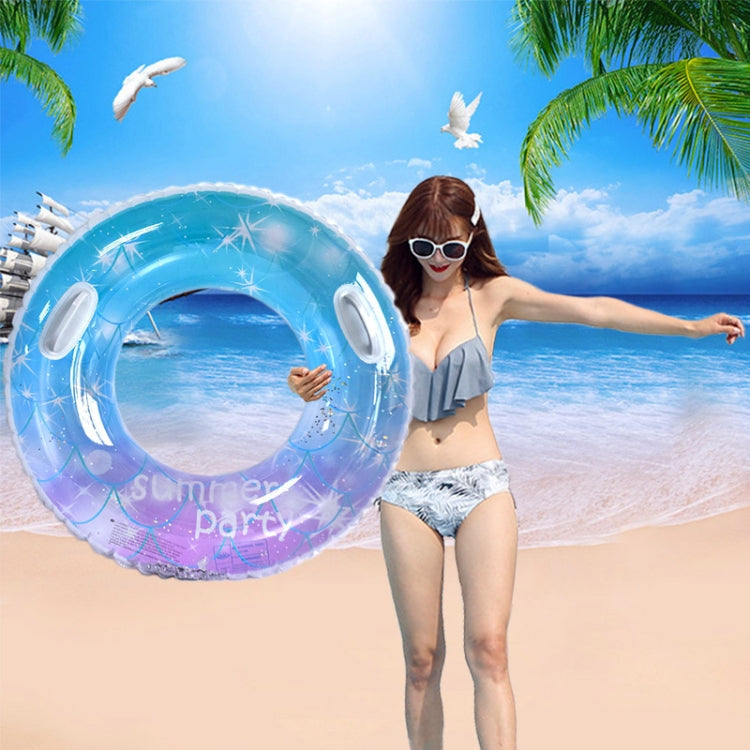 Sequins Starry Sky Mermaid Adult Swimming Ring Children Armpit Swimming Ring, Size: 70cm, 60cm, 70cm, 80cm, 90cm, 90cm (With Handle) – Wear-resistant 90cm (With Handle)
