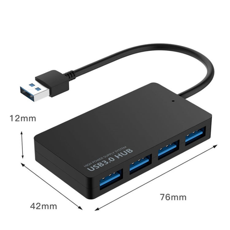 KYTC47 4 Ports USB Adapter Cable High Speed ??USB Docking Station Multi-Interface HUB Converter, Black USB 3.0, Black Type-C – Durable Build, Easy to Use