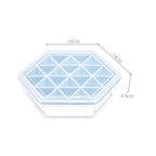 Home Creative DIY Ice Grid Mould Hexagonal Homemade Ice Mold With Tray Ice Cube Ice Cream Ice Box, Blue, Green, Pink, Purple