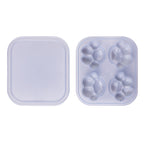 Household Cat Paw Shape Creative Silicone Ice Box Ice Cube Mold Ice Hockey DIY Food Supplement Box with Lid, Cat Paw Shape(Lilac Purple), Cat Paw Shape(Shrimp Red), Cat Paw Shape(Vegetation Green), Cat Paw Shape(Blue Green), Cat Paw Shape(Pink Purple) Cat Paw Shape(Lilac Purple) Lilac Purple