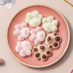 Household Cat Paw Shape Creative Silicone Ice Box Ice Cube Mold Ice Hockey DIY Food Supplement Box with Lid, Cat Paw Shape(Lilac Purple), Cat Paw Shape(Shrimp Red), Cat Paw Shape(Vegetation Green), Cat Paw Shape(Blue Green), Cat Paw Shape(Pink Purple)