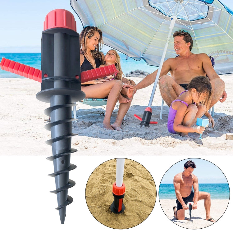 32mm Pipe Diameter Outdoor Beach Sun Umbrella Accessories Large Plastic Portable Spiral Ground Plug, 32mm Sun Umbrella Accessories 32mm Sun Umbrella Accessories