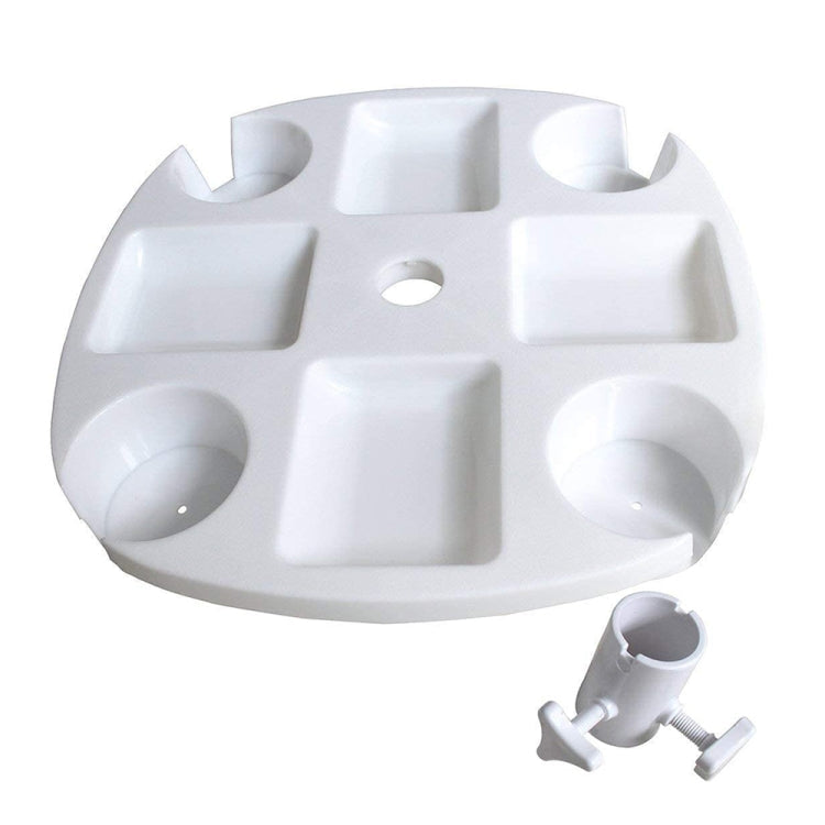 Outdoor Beach Umbrella Tube Cup Holder Sun Umbrella PP Plastic Tray, Sun Umbrella PP Tray – Durable Build, Easy to Use