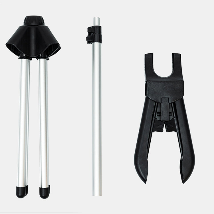 1.6m 3 in 1 Hanging Ironing Bracket Hanger Telescopic Metal Rod Mount, Metal Rod Mount – Aluminum Alloy