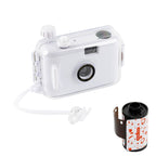 Cute Retro Film Waterproof Shockproof Camera With Disposable Film, All White Shell, Black White Shell, Yellow White Shell, Light Pink White Shell, Sky Blue White Shell All White Shell