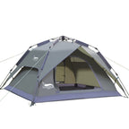 Desert&Fox Outdoor Travel Camp Tent Beach Automatic Easily Building Tent for 3-4 People, Army Green, Sky Blue, Fruit Green Army Green