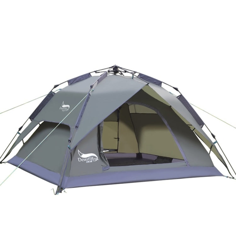 Desert&Fox Outdoor Travel Camp Tent Beach Automatic Easily Building Tent for 3-4 People, Army Green, Sky Blue, Fruit Green Army Green