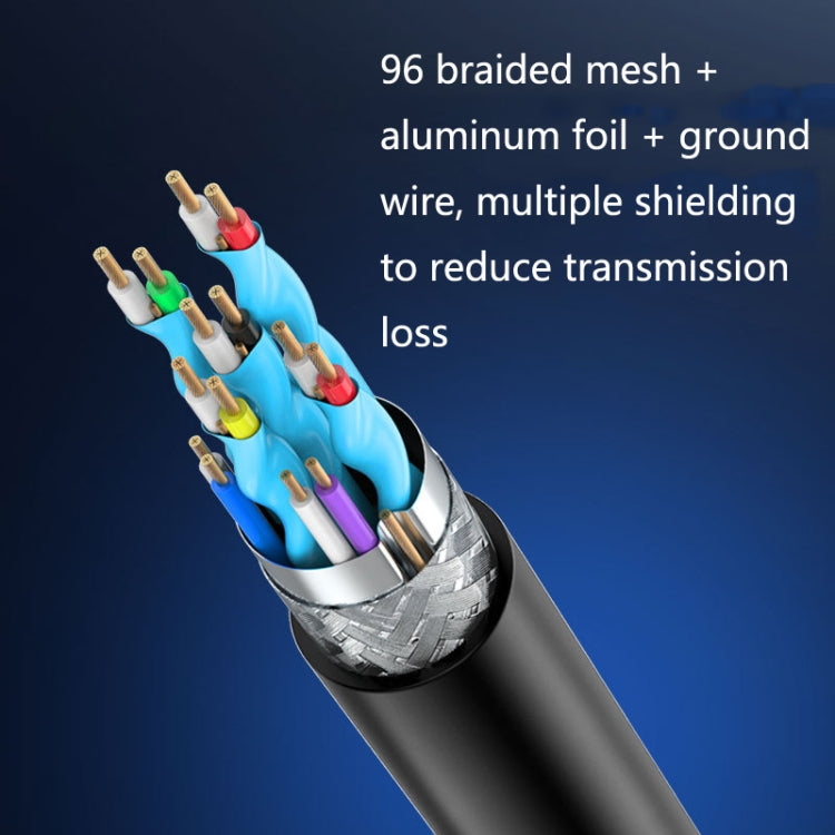 Jasoz 4K HDMI High-Definition Projector Cable Computer Video Cable Oxygen-Free Copper Core, Cable Length:, 8m, 10m, 15m, 20m – 4K