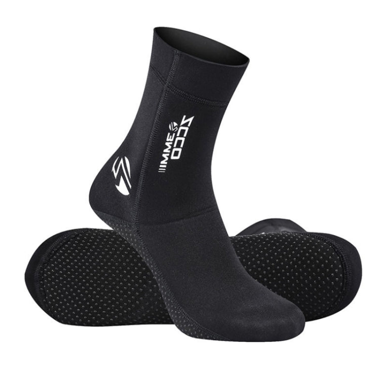 ZCCO 3mm Warm Non-Slip Diving Socks Anti-Wear Ankle Fins, 33-34, 35-36, 37-38, 39-40, 41-42, 43-44, 45-46 33-34 Black