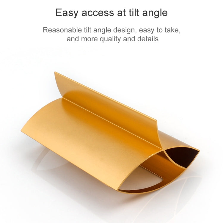 Metal Business Card Holder & Note Holder Desk Stand