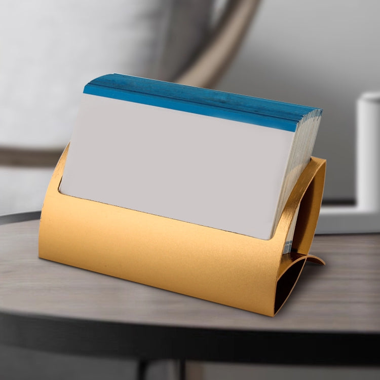 Metal Business Card Holder & Note Holder Desk Stand