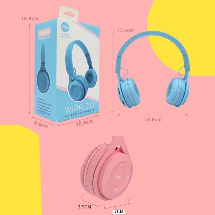 M6 Bluetooth Headset – HiFi Bass Sound, Foldable