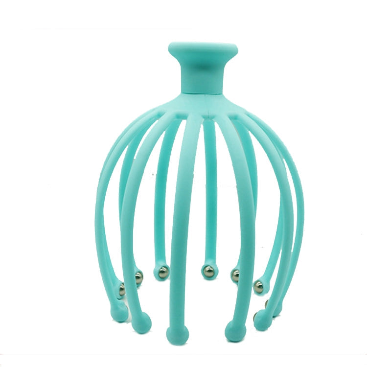 12 Claw Head Massager Octopus Rotating Ball Relaxing Massager Blue